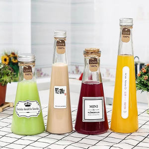 Botella <span class=keywords><strong>de</strong></span> <span class=keywords><strong>Agua</strong></span> <span class=keywords><strong>de</strong></span> Vidrio Reutilizable para Jugos, Smoothies, Kombucha, Té, Leche, Envases para Bebidas Caseras - Product Image 4