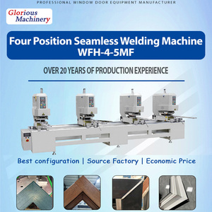 Machine à souder sans soudure de type H à <span class=keywords><strong>double</strong></span> tête avec moteur PLC haute précision pour le soudage des cadres de portes et fenêtres en <span class=keywords><strong>PVC</strong></span>/UPVC - Product Image 1