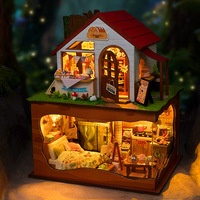 Maison de Fée DIY : Villa en Bois Miniature à Assembler, Modèle Architectural Scénique, Cadeau Idéal