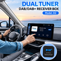 Adaptateur récepteur radio numérique DAB+ pour voiture à double antenne, boîtier DAB pour autoradio Android, universel pour l'Europe