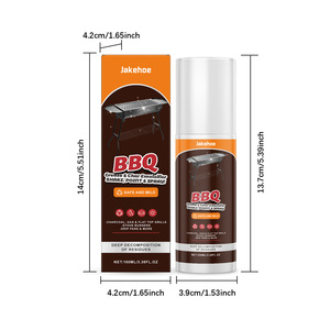 Nouveau JAKEHOE extérieur maison four poêle à frire dissout les taches <span class=keywords><strong>de</strong></span> Coke taches d'<span class=keywords><strong>huile</strong></span> nettoyage Barbecue poêle nettoyant - Product Image 1