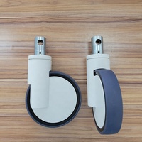 TPE Medical Wheels Hospital Furniture Lits Brancards 6in 150mm Castor Central Control Caster Wheels