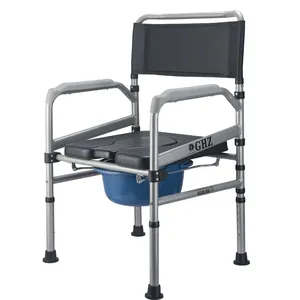 Gran oferta, silla de ruedas, inodoro, silla cómoda, silla eléctrica de transferencia de elevación de pacientes, silla de transferencia al inodoro para ancianos