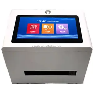 Slimme Statische Desktop Touchscreen Inkjetprinter Voor Het Stempelen Van De Vervaldatum Batch Qr/Barcode Logo Codeermachine Voor Fles