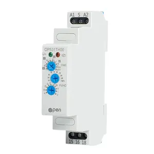 Open ElectricDelay on Time Relay AC220V Din Rail Single Function Timer Relay on Delay Timer AC230V 240V Delay Relay