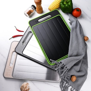 Double-Sided Chopping Board Aluminum Cutting Board Knife Sharpener <b>Plastic</b> Defrosting Tray Chopping Board - Product Image 6