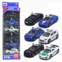 6 ensembles de véhicules d'ingénierie en alliage, boîte à fenêtre unique, machine à gashapon, camion de pompiers, voiture jouet, modèle de voiture