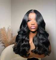 Perruques Lace Front 13x6 en cheveux naturels brésiliens, pré-épilées, avec closure en dentelle HD, pour femmes noires, fournisseurs
