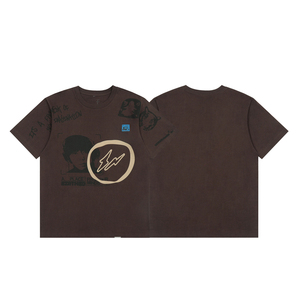 2025 caliente verano marca de alta calidad American Hip Hop Tee <span class=keywords><strong>Travis</strong></span> camiseta diseño de moda Logo personalizado camiseta Streetwear para hombres - Product Image 4