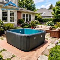 Piscine gonflable personnalisée avec logo, en PVC Drop-Stitch – Qualité supérieure toutes saisons, installation rapide, prise en charge OEM/ODM