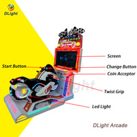 Simulateur de course de moto Road Rider, machine de jeu d'arcade à monnayeur pour centre commercial et salle de jeux