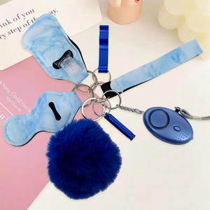 LLavero de metal de lujo para defensa <span class=keywords><strong>personal</strong></span> para niña y mujer, alarma de seguridad con sirena de autodefensa, venta al por mayor - Product Image 1