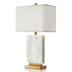 Moderne hohe qualität luxus hotel wohnkultur marmor led lesen tisch lampe