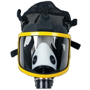 Masker Gas pemurni udara bertenaga, Respirator Gas wajah penuh pelindung pernapasan dengan benang 40mm konektor untuk keamanan bernapas - Product Image 6