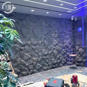 Pu Faux Mountain Rock một bảng điều khiển một bức tường Veneer tấm PU văn hóa bọt đá nhà máy giá bán buôn