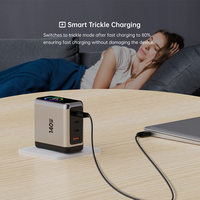 Chargeur mural portable Tommox 140W GaN USB C PD3.1 4 ports 3 USB-C 1 USB-A à charge rapide pour MacBook iPad iPhone
