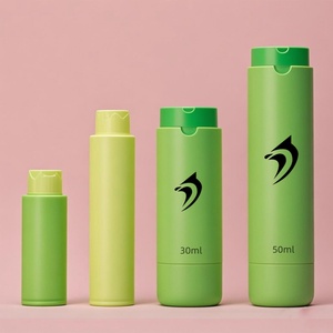 Custom Environmentally Friendly 45ml 25ml Frosted Green Rotating Vacuum Dispenser <b>Bottle</b> <b>Bottle</b> With Replacement Emulsion <b>Bottle</b> - Product Image 1
