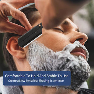 <span class=keywords><strong>Rasoir</strong></span> manuel de style <span class=keywords><strong>ancien</strong></span> en acier inoxydable tondeuse à cheveux rayé pliant porte-couteau de coiffure <span class=keywords><strong>rasoir</strong></span> de rasage pour hommes - Product Image 5