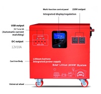 Batterie au lithium LiFePO4 portable 1000W 1200Wh, stockage d'énergie, alimentation mobile extérieure 220V, contrôleur PWM, onde sinusoïdale pure, UE/Royaume-Uni, maison, voiture