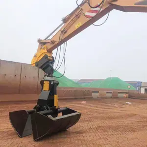 Máquina de agarre hidráulica para excavadora, accesorios de abrazaderas de cubo con carcasa