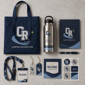 Kit de bienvenue personnalisé pour campus et événements, sac promotionnel OEM ODM avec sac fourre-tout, cordon, bouteille, carnet, stylo et badge - Product Image 2