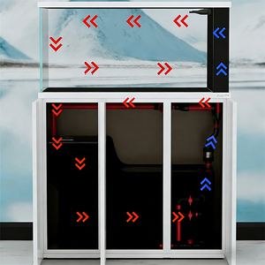 Nieuwe rechthoekige aquariumtank met kast, milieuvriendelijk ultrawit laag-ijzer glas <span class=keywords><strong>aquarium</strong></span> voor thuis in de woonkamer - Product Image 6