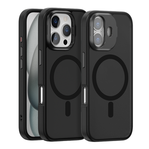 2025 nueva moda soporte de lente magnética carga inalámbrica para iPhone 15 16 Pro Max fundas de teléfono móvil compatibles Protector de cámara - Product Image 1