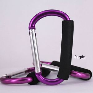 Custom Large Stroller <b>Clip</b> Safety Buckle Spring Hook Aluminum D <b>Ring</b> Shaped Carabiner Handle Custom Outdoor Use Durable High - Product Image 5