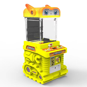 آلة ألعاب تعمل بالعملات المعدنية لسحب الهدايا، نموذج معدني وبلاستيكي، لعبة رافعة بحبل قابل للقطع، آلة بيع هدايا كبيرة لسحب الدمى، باللون الوردي - Product Image 1