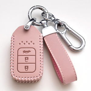 Porte-clés en cuir très vendu, étui de protection pour clé de voiture en cuir pour Honda Accord Civic City Urv Fit, accessoires automobiles - Product Image 2