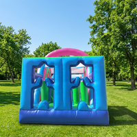 Combo de Tobogán y Casa de Brinco Inflable de Grado Comercial 2026 - Pista de Obstáculos de PVC de Alta Resistencia para Carnavales Escolares, Días de Campo