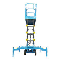 Yongli 2026 nouvelle arrivée 10 m 12 m Table élévatrice à ciseaux hydraulique surélevée Mobile automotrice pour le travail aérien