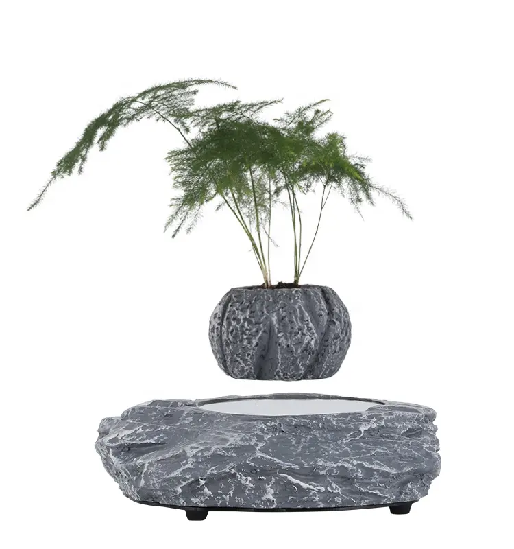Terracotta Pyrolysis Plant Natural Tree China Mini Pots Magnetic Levitation Floating Air Resin Bonsai