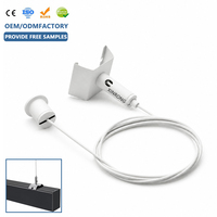 Kit de suspension de plafond en acier non standard personnalisable, pince de serrage de câble en fil nickelé avec fixation par câble