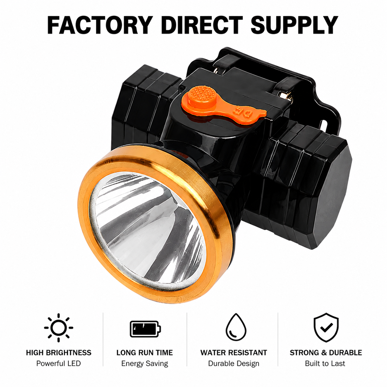 Safety Mining Head Torch LED Rechargeable Headlamp Durable Waterproof Head Light Low Glare Lamp for Tunnel Underground Working