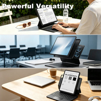 Teclado Magnético Inalámbrico Desmontable Premium con Logotipo/Disenio Personalizado, Carcasa Desmontable con Ranura para Lápiz para iPad Air de 11 Pulgadas, iPad Pro de 11 Pulgadas