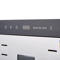 80/96-laags roestvrijstalen dehydrator voor voedsel, 483L capaciteit, dubbele lade, slim paneel voor het drogen van fruit, groenten en vlees
