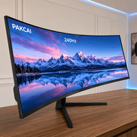Moniteur incurvé 49 pouces 240Hz 1ms IPS DQHD, moniteur de jeu ultra-large 240Hz pour PC et salles de jeux, fabrication OEM ODM