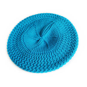 Béret pour enfant, chapeau tricoté pour bébé fille, chapeau en tricot d'artiste français, béret tricoté chaud à la mode pour petite fille - Product Image 5