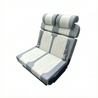 Siège banquette universel réversible en cuir microfibre pour fourgonnette 2 places, lit pliable double face, pièces de modification pour voiture et camping-car