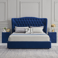 Meubles de chambre à coucher modernes Lit queen size de luxe king lit doux d'hôtel de haute qualité