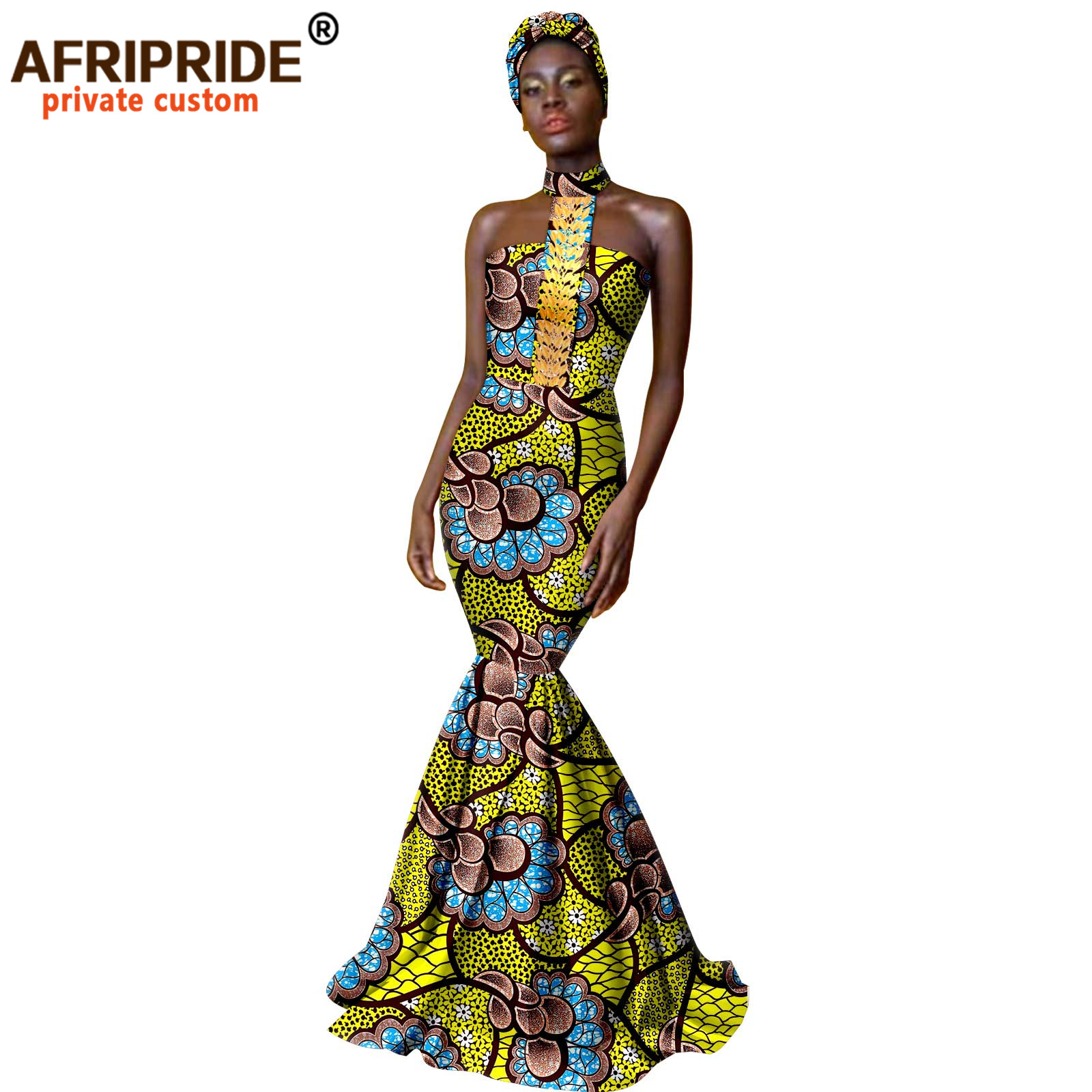 Women Dashiki Formal African Ankara Dress Cotton Wax Dashiki Dresses Maxi African Clothing Ankara Maxi Dress