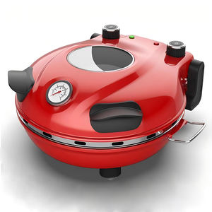 <span class=keywords><strong>Four</strong></span> <span class=keywords><strong>à</strong></span> <span class=keywords><strong>pizza</strong></span> avec minuterie de fenêtre de 12cm et contrôle du thermostat <span class=keywords><strong>Pierre</strong></span> de cuisson <span class=keywords><strong>réfractaire</strong></span> ronde Couvercle en acier inoxydable <span class=keywords><strong>Pizza</strong></span> Peels Maker - Product Image 1