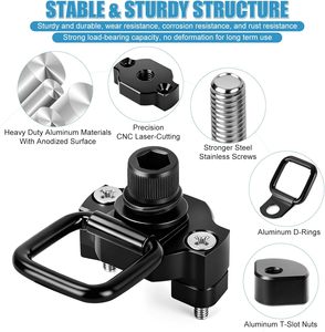 Vente en gros d'accessoires pour CFMOTO <span class=keywords><strong>Cforce</strong></span> Zforce Uforce <span class=keywords><strong>1000</strong></span> 950 800 600 625 U10 Pro, anneaux en D en aluminium pour UTV ATV, points d'ancrage - Product Image 2