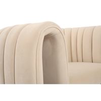Fauteuil d'appoint moderne en tissu rembourré de luxe léger pour salon, hôtel ou maison