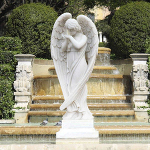 Statue de Saint Michel Archange en marbre grandeur nature pour décoration extérieure de jardin ou église, sculpture catholique BLVE - Product Image 4