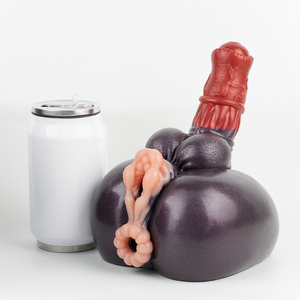 Giocattolo Sessuale Maschile Masturbatore a Forma di Vagina Animale con <span class=keywords><strong>Dildo</strong></span> Mostruoso Design Artificiale in <span class=keywords><strong>Silicone</strong></span> per Uso Vaginale e Anale - Product Image 5