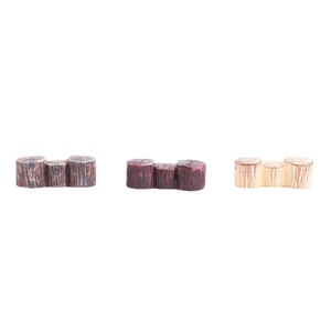Ornements en résine en forme de souche d'arbre, tricolores, ronds, décoration d'intérieur, artisanat artistique D1398 - Product Image 5