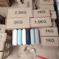 Haltères en silicone colorés écologiques MJD-WG2293, vente chaude, pour femmes, entraînement de yoga