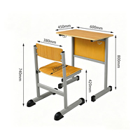 Meubles de classe écologiques en contreplaqué moderne, bureau d'apprentissage pour enfants, table d'étude ergonomique pour la maison, le bureau et la chambre